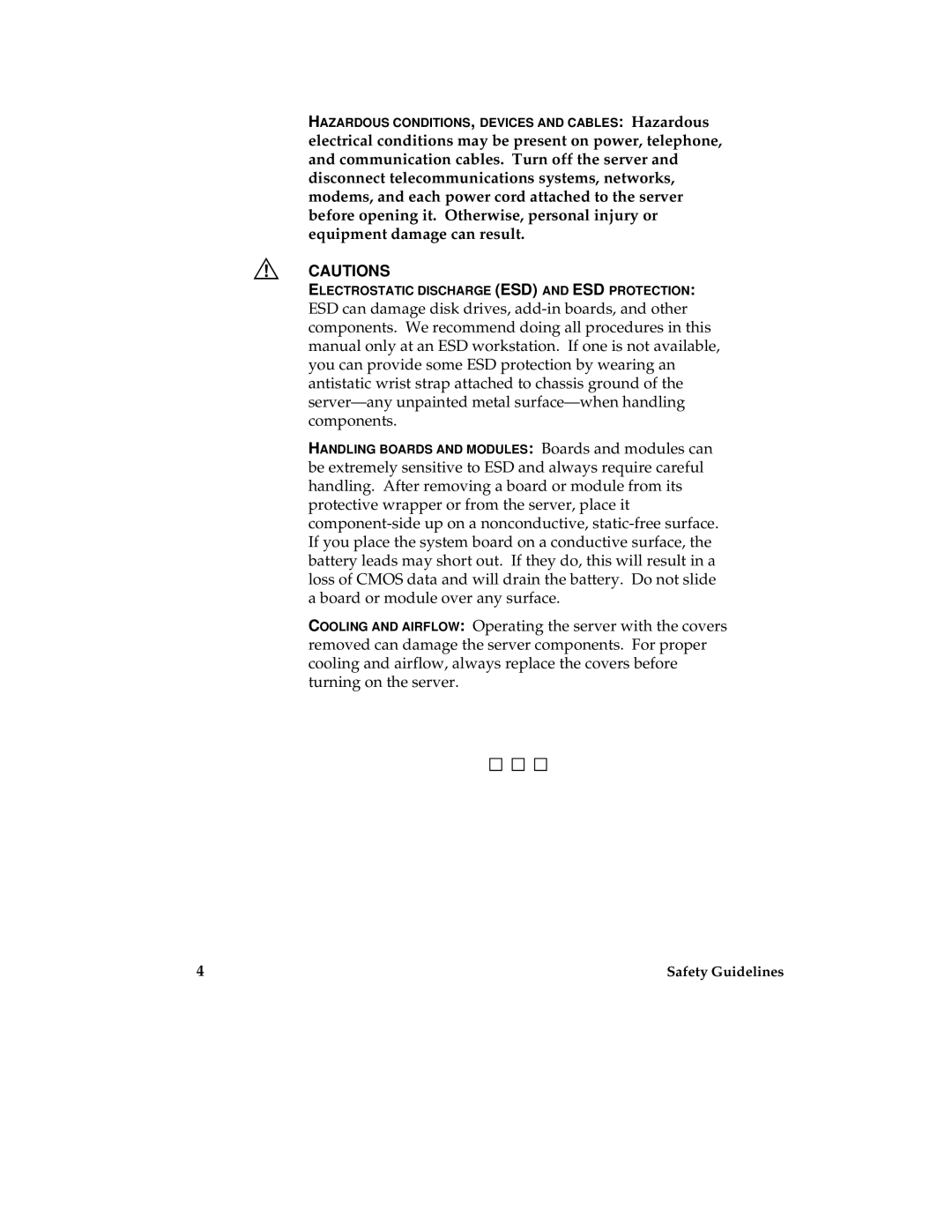 Intel MB440LX manual Safety Guidelines 