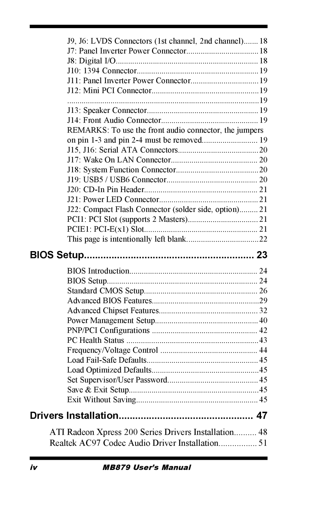 Intel MB879 user manual Bios Setup 