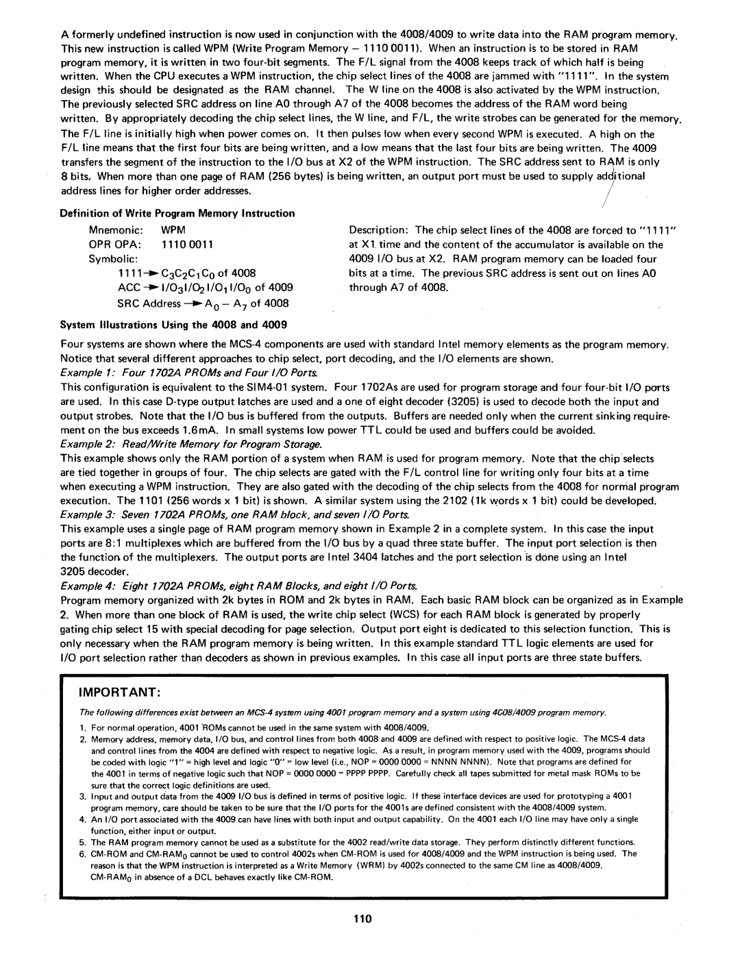 Intel MCS-4 manual 