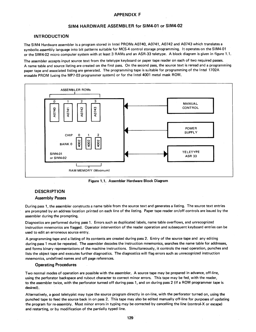 Intel MCS-4 manual 