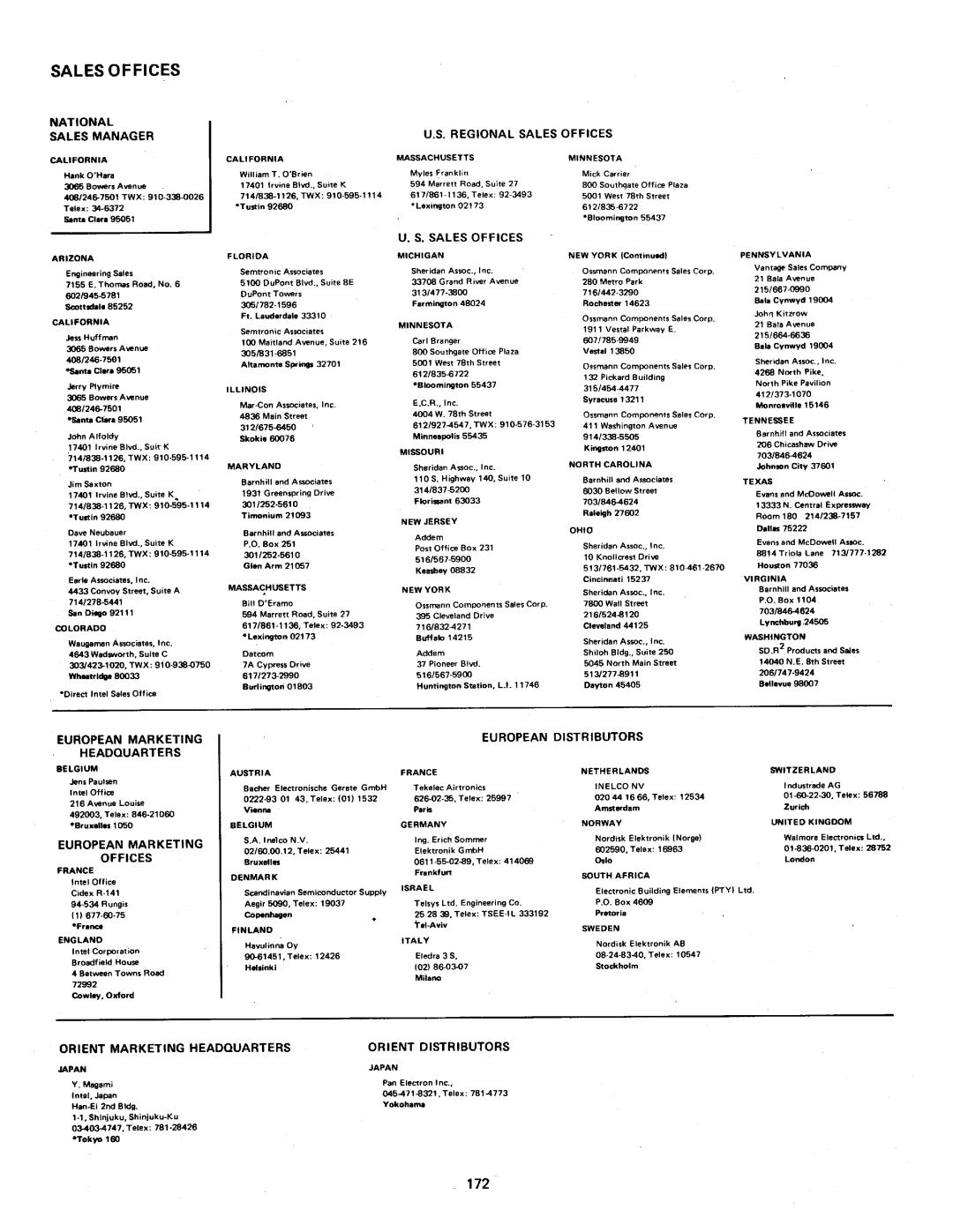 Intel MCS-4 manual 