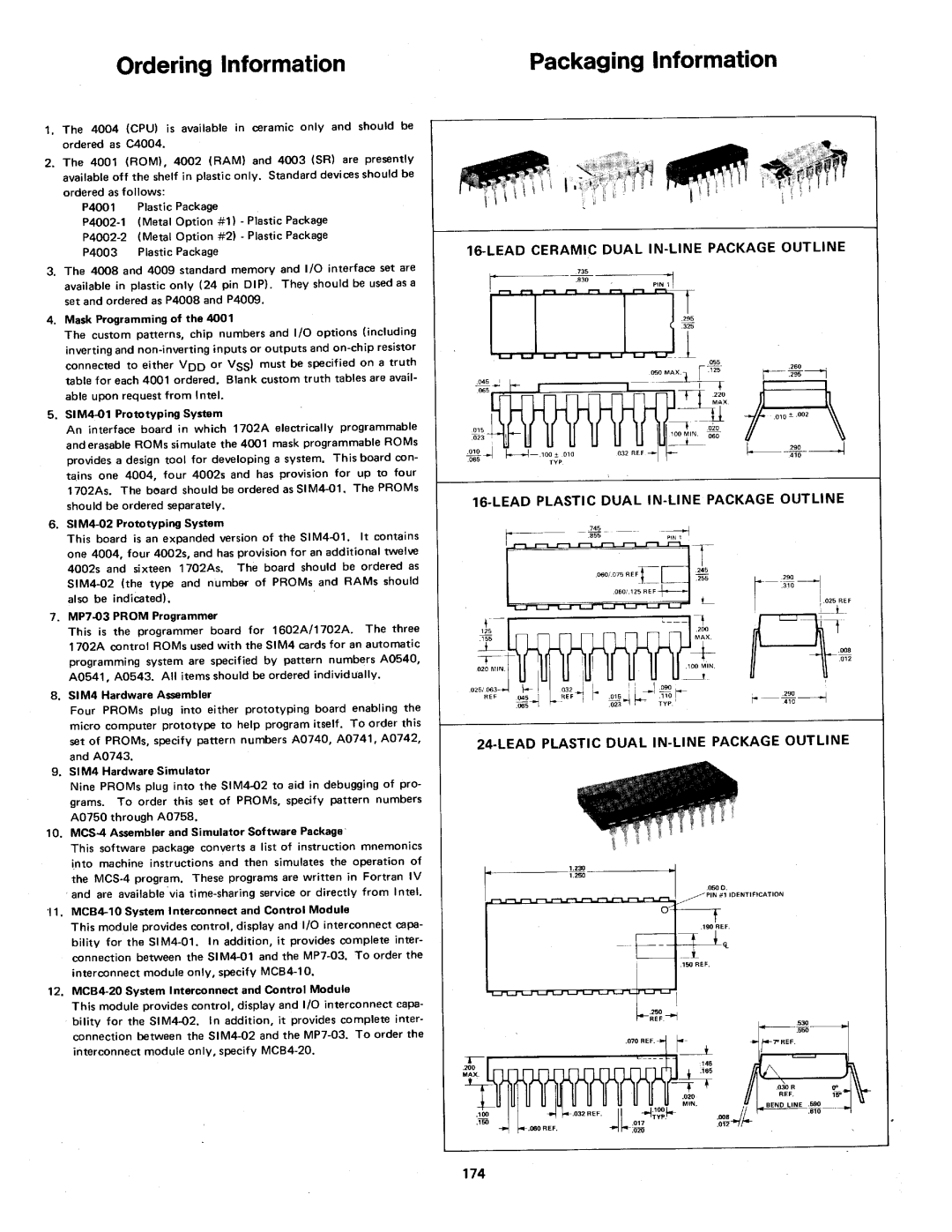 Intel MCS-4 manual 