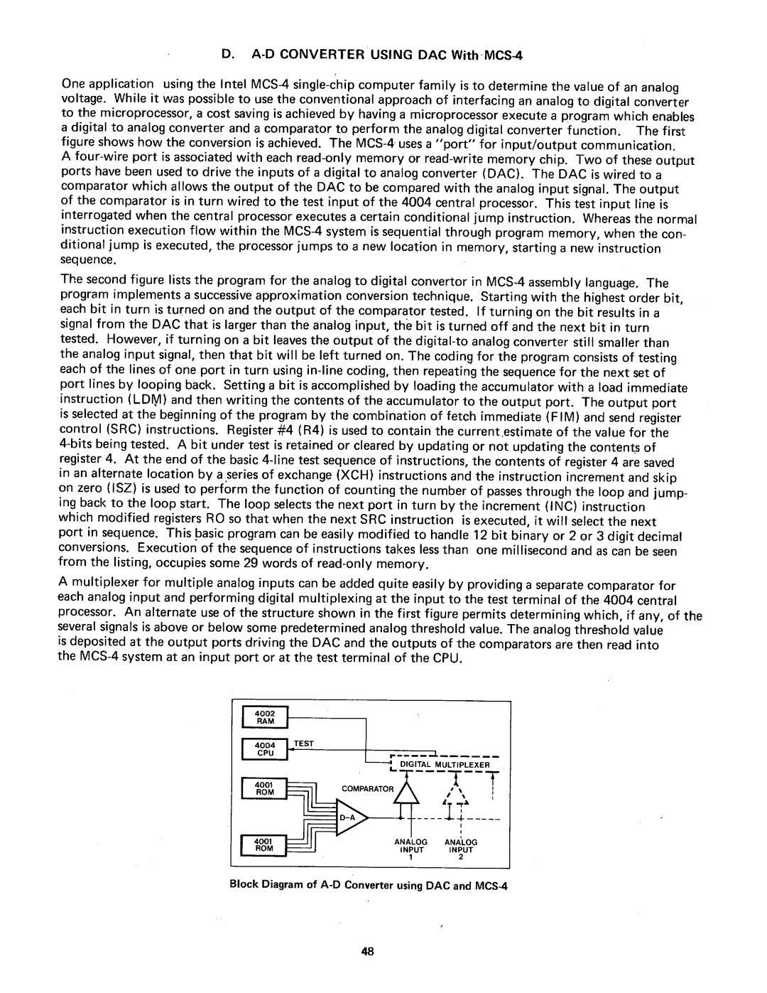 Intel MCS-4 manual 