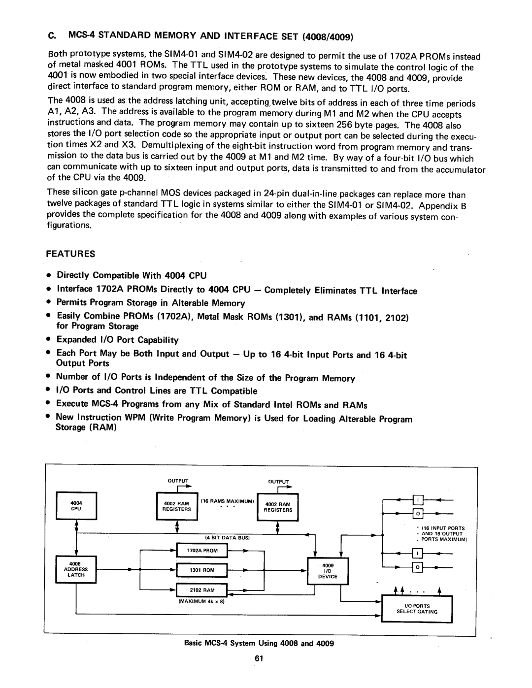 Intel MCS-4 manual 