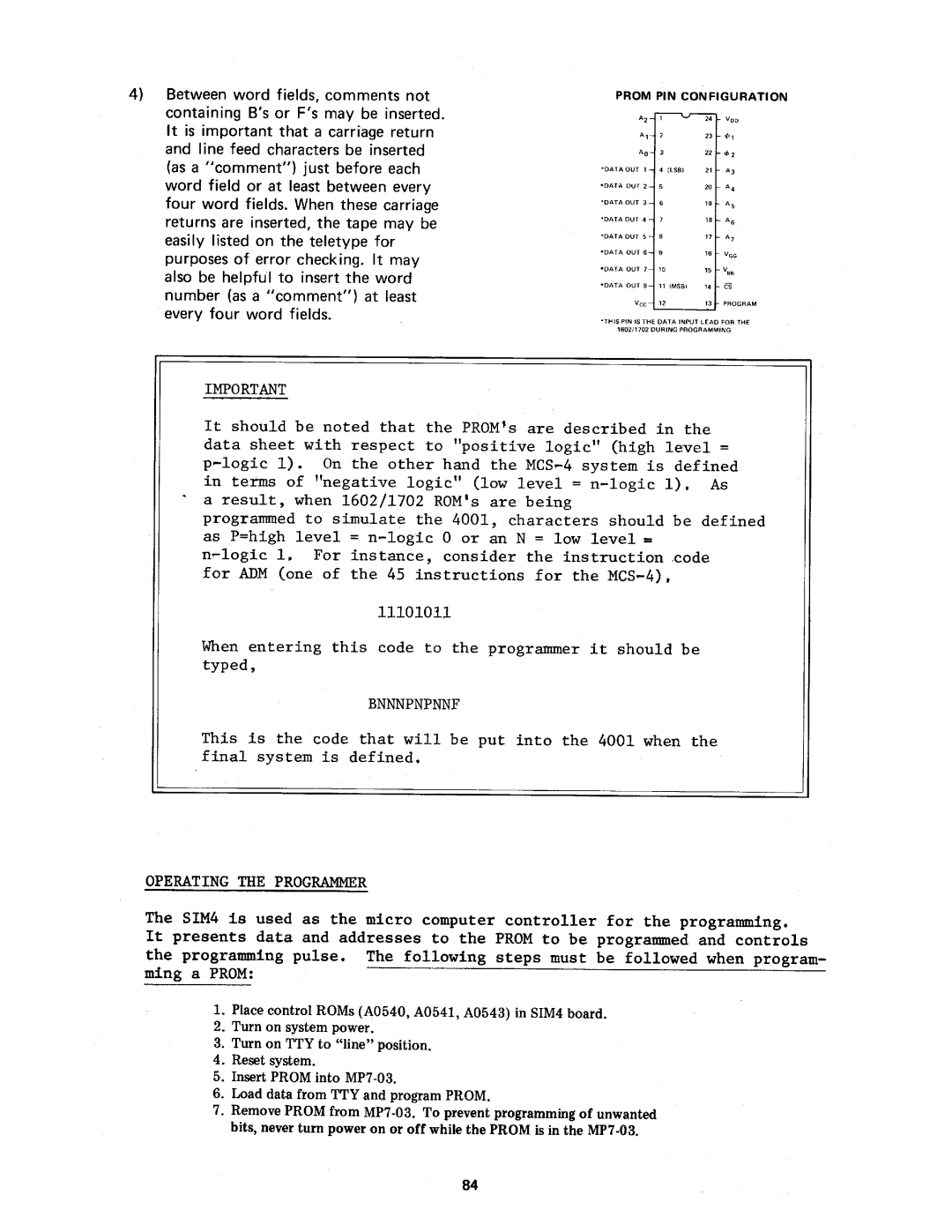 Intel MCS-4 manual 