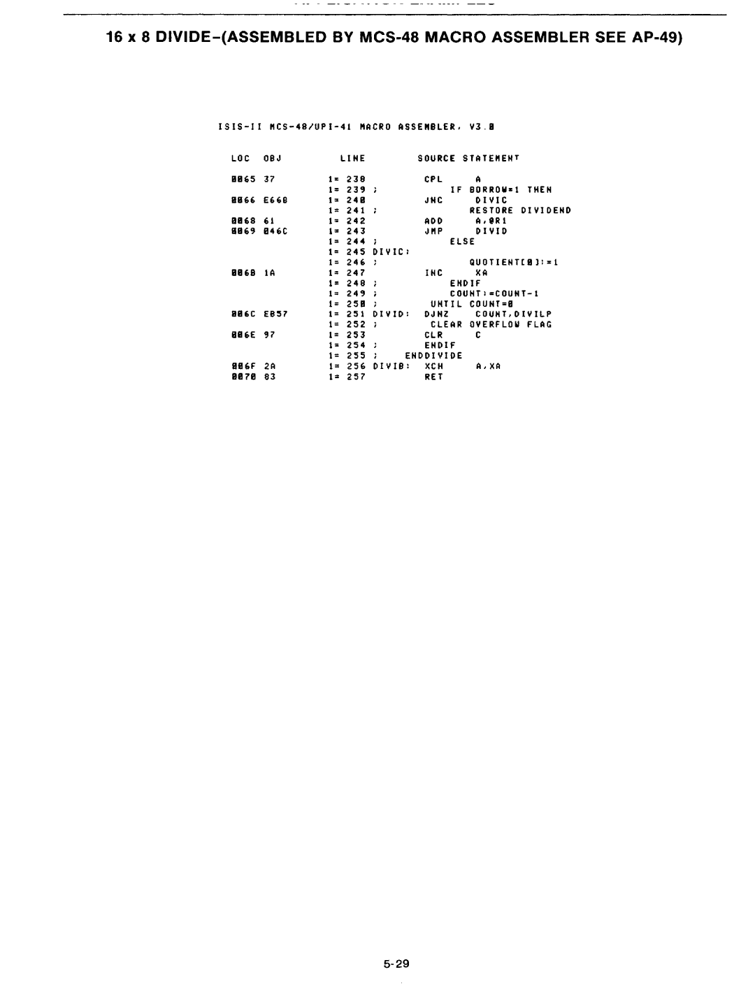 Intel mcs-48 manual 