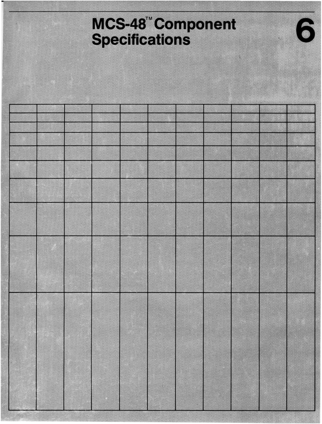 Intel mcs-48 manual MCS-4STMComponent 