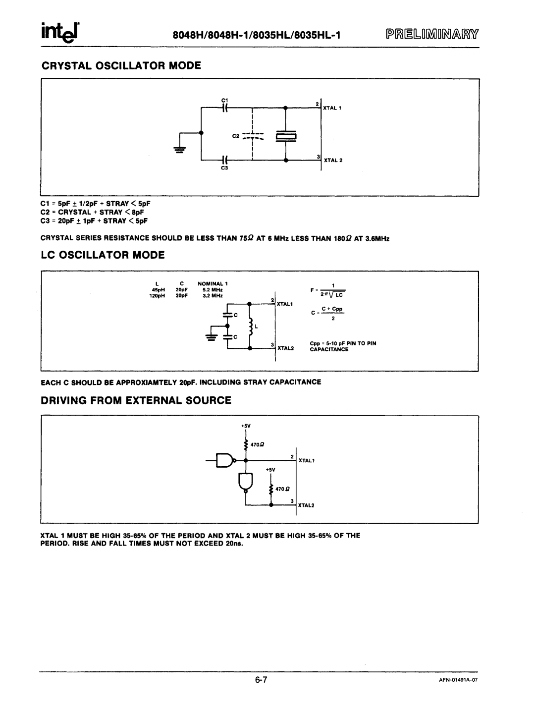 Intel mcs-48 manual 8048H/8048H·1/8035HL/8035HL·1, J3 Xtal Z 