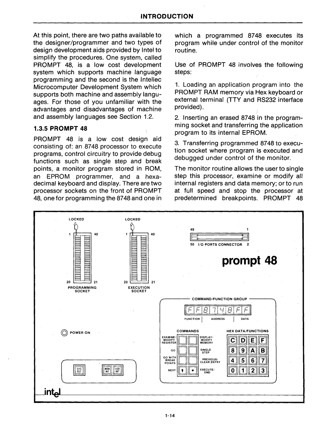 Intel mcs-48 manual Prompt 