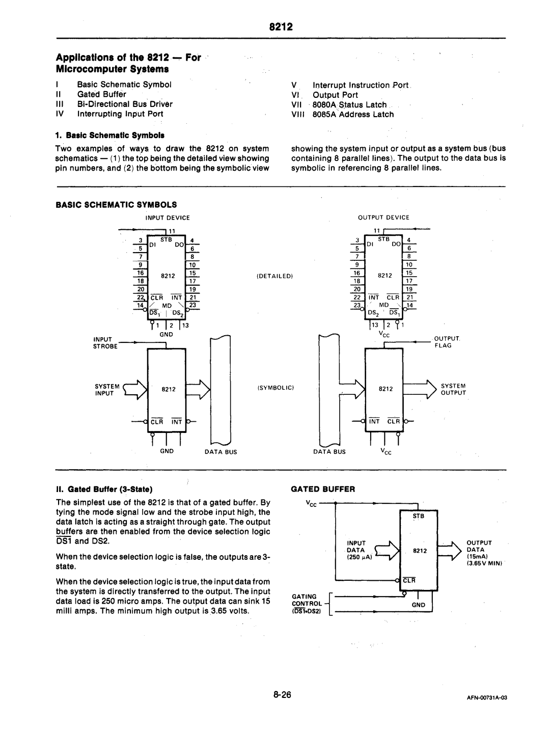 Intel mcs-48 manual Basic Schematic Symbols, II. Gated Butter 3-State, Gated Buffer, DS2 , ------,----.J 