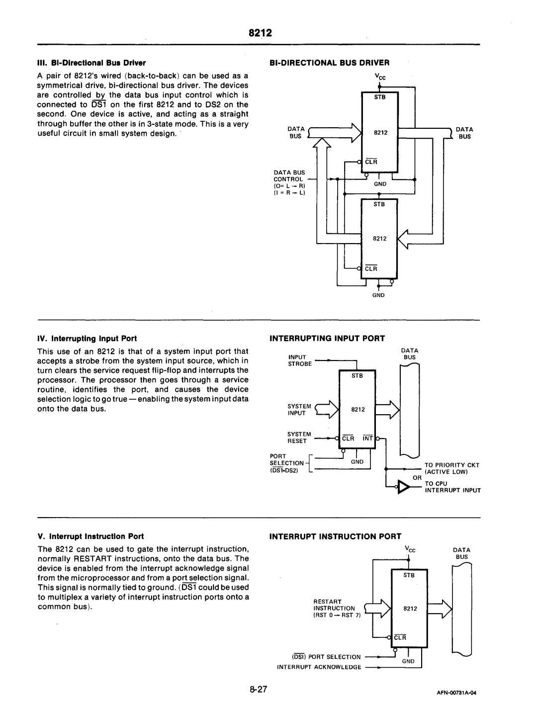 Intel mcs-48 manual 8212 