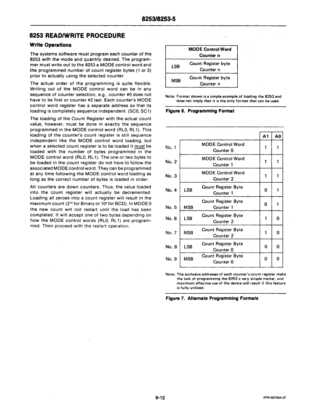 Intel mcs-48 manual 8253/8253-5, Lsb, Msb 