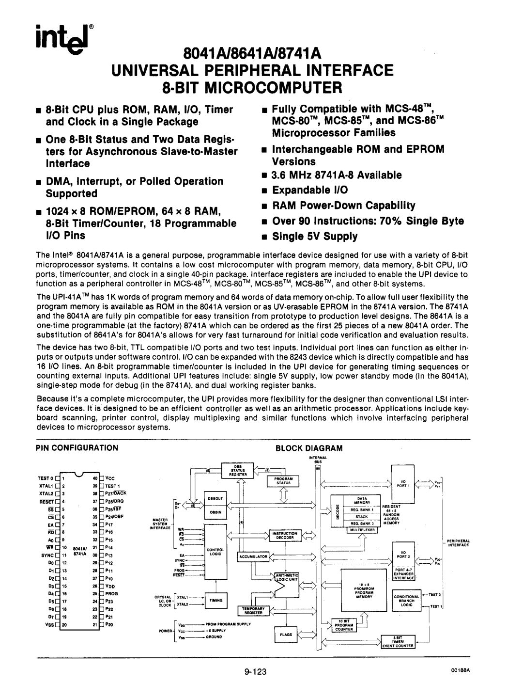 Intel mcs-48 manual ====J, 123 