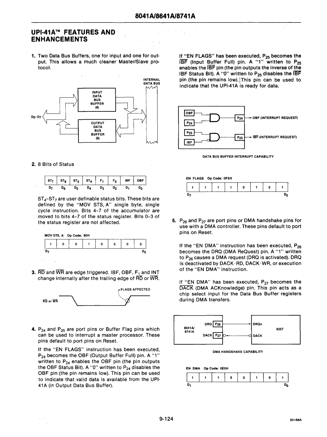 Intel mcs-48 manual UPI·41A Features Enhancements 