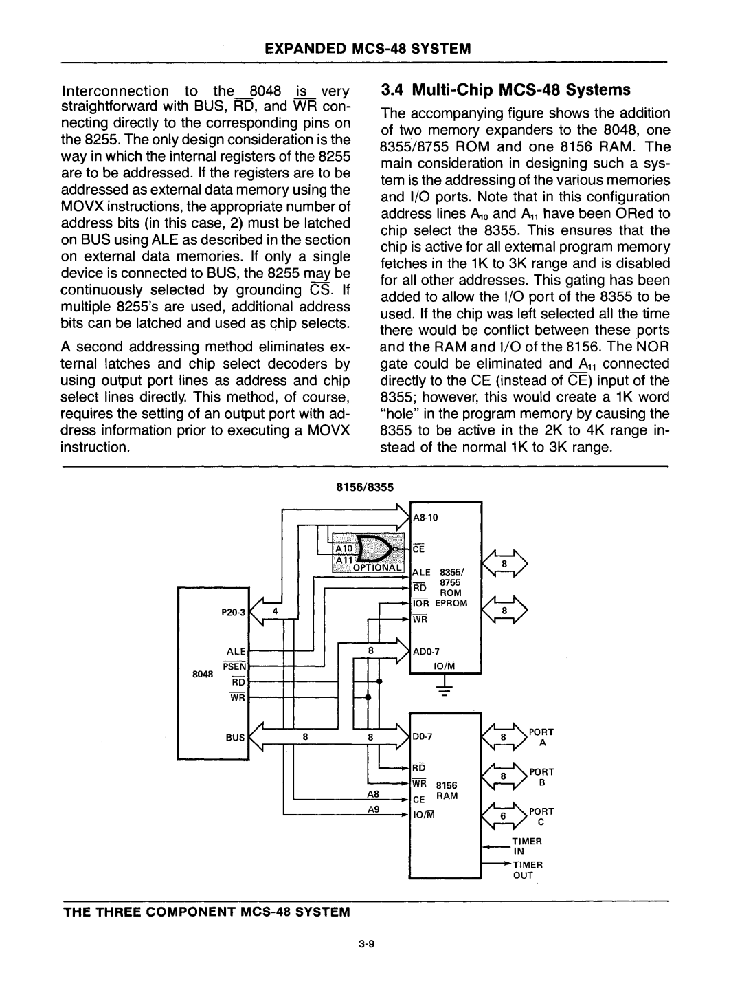 Intel mcs-48 manual Multi-Chip MCS-48 Systems 