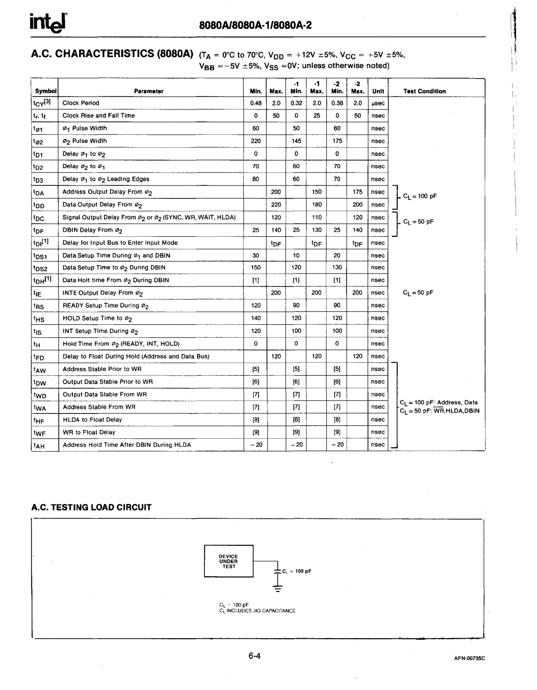 Intel MCS-80/85 manual Lc~ 