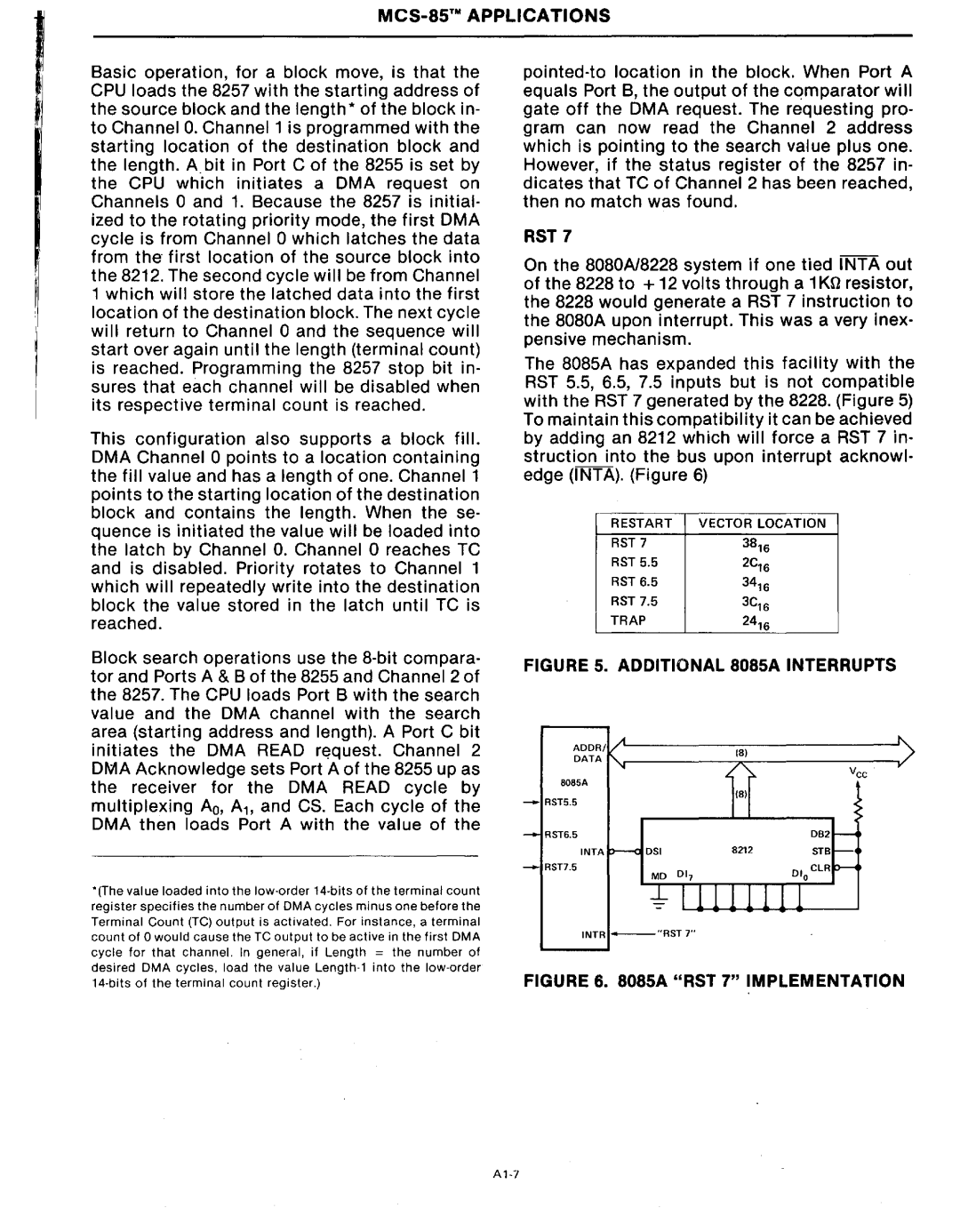 Intel MCS-80/85 manual Additional 808SA Interrupts 