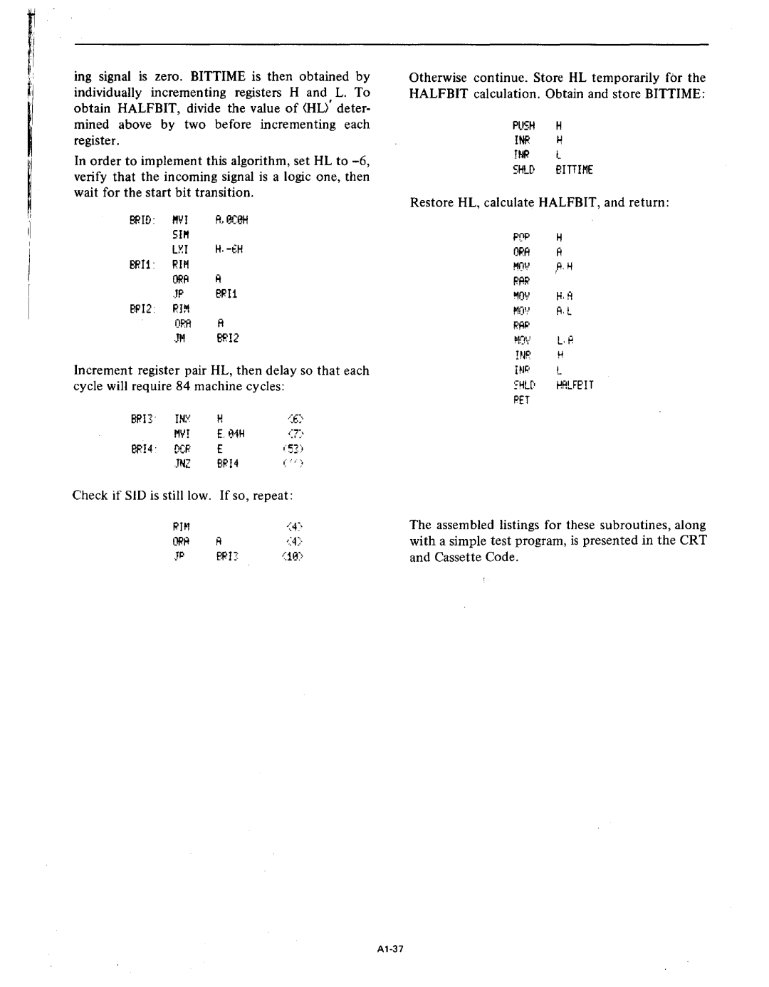 Intel MCS-80/85 manual Bf?E, 01H 