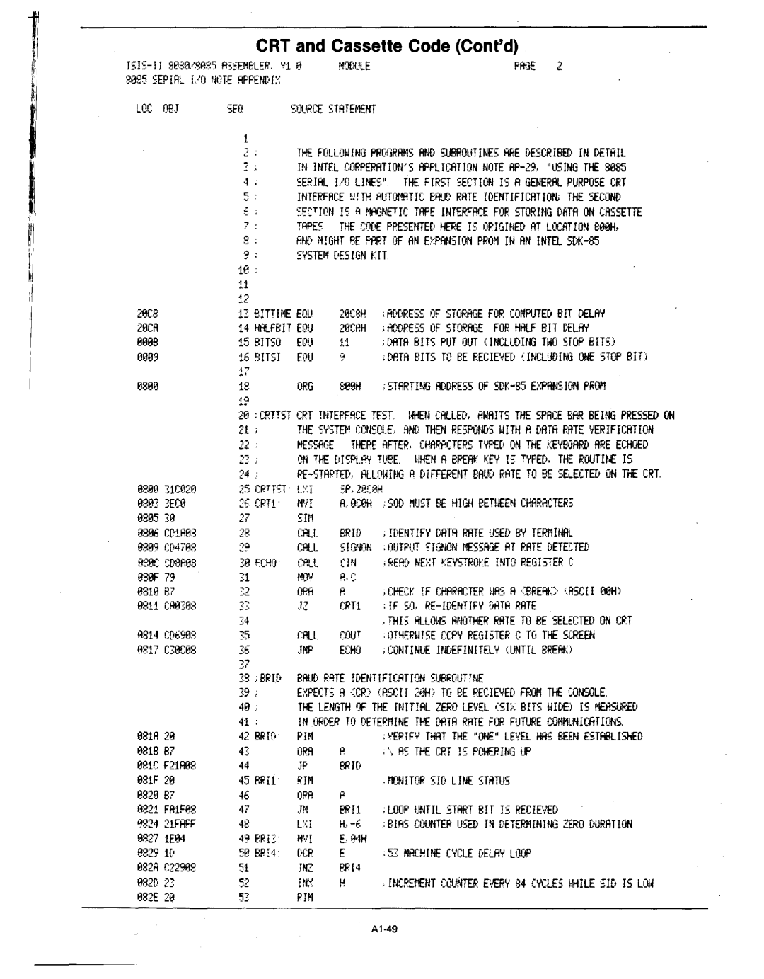 Intel MCS-80/85 manual ?Ece, E81B, BRm, Ep! l, MRHlENT Counter Ever 