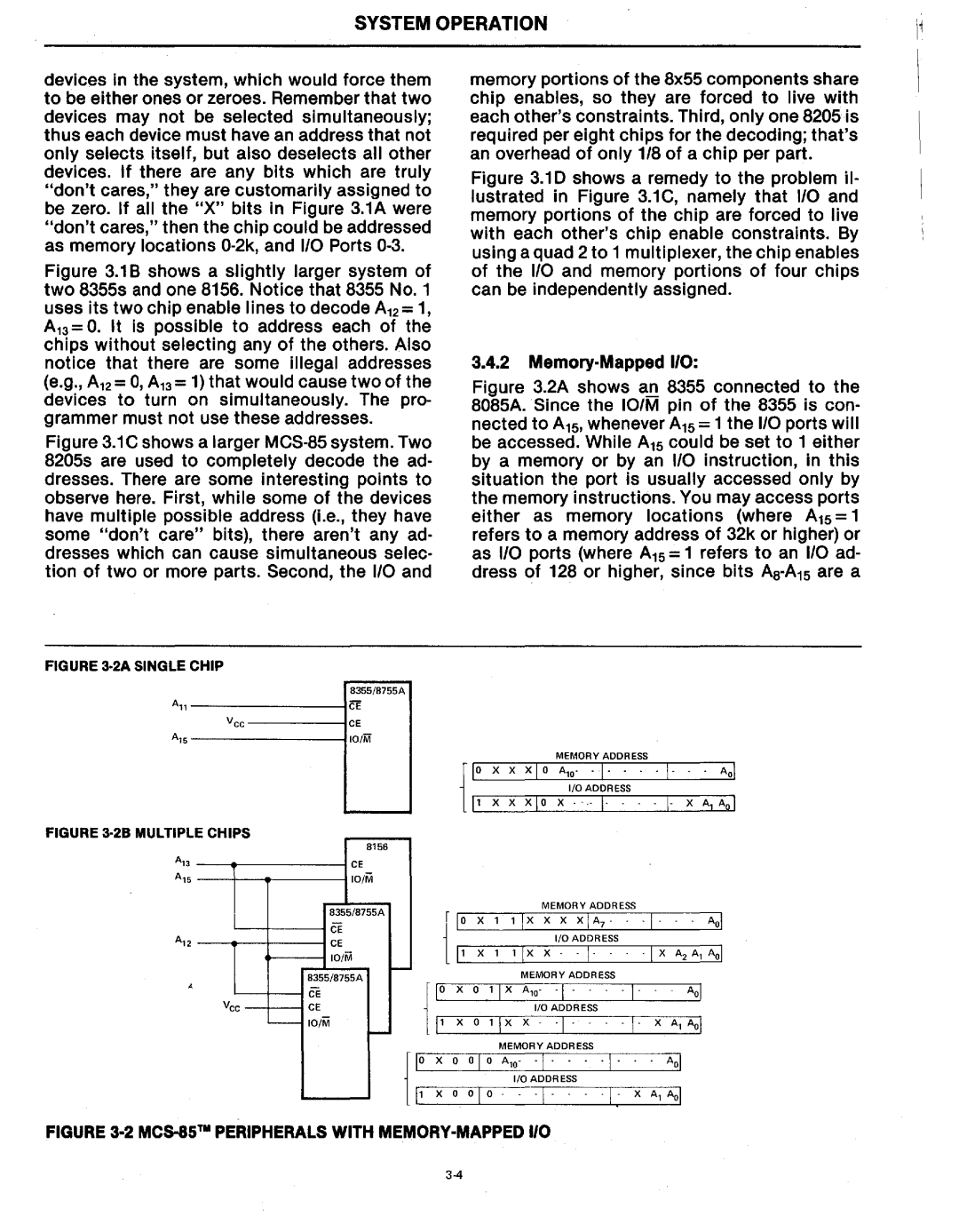 Intel MCS-80/85 manual ·-·-1, Memory·Mapped 