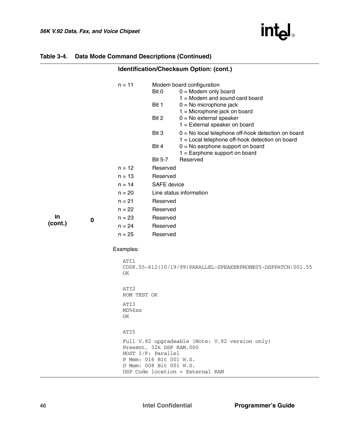 Intel MD566X manual Cont, ATI5 