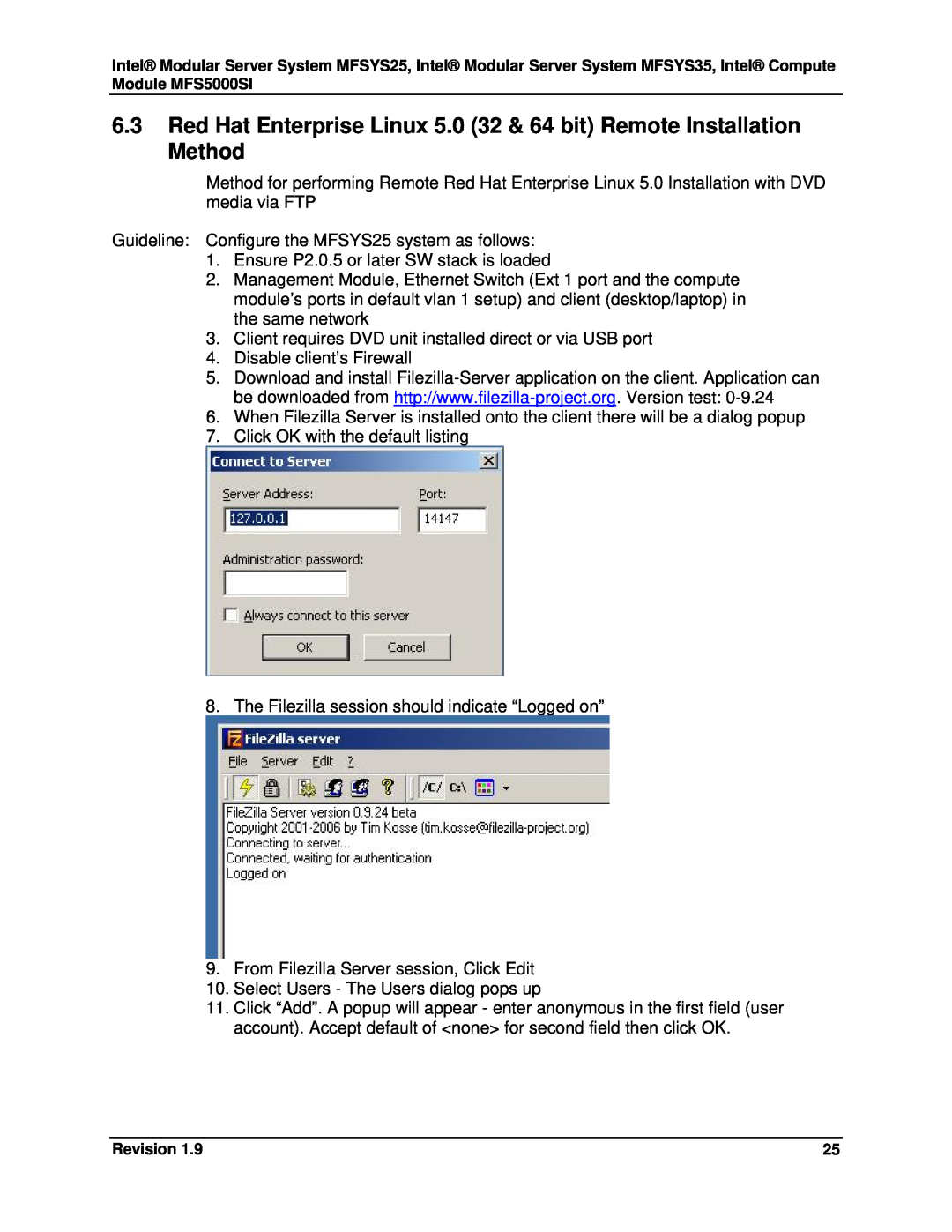 Intel MFS5000SI, MFSYS35 manual Guideline Configure the MFSYS25 system as follows 