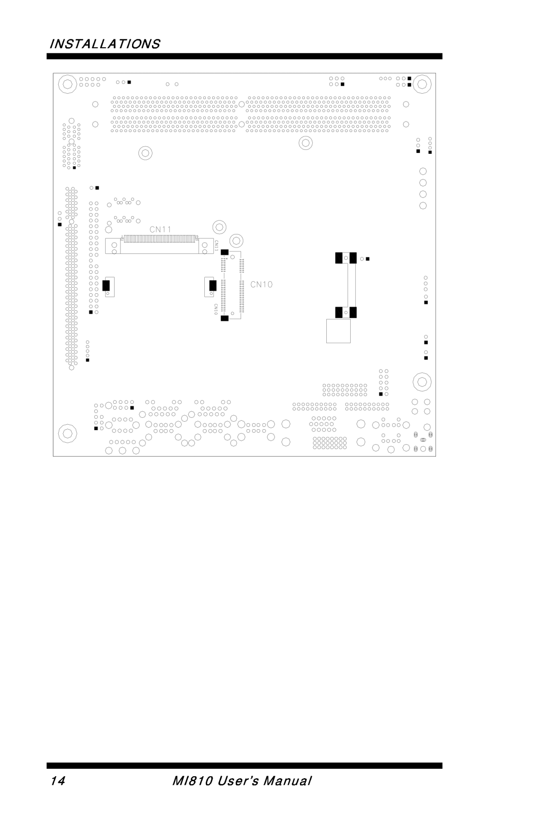 Intel user manual MI810 User’s Manual, Installations 