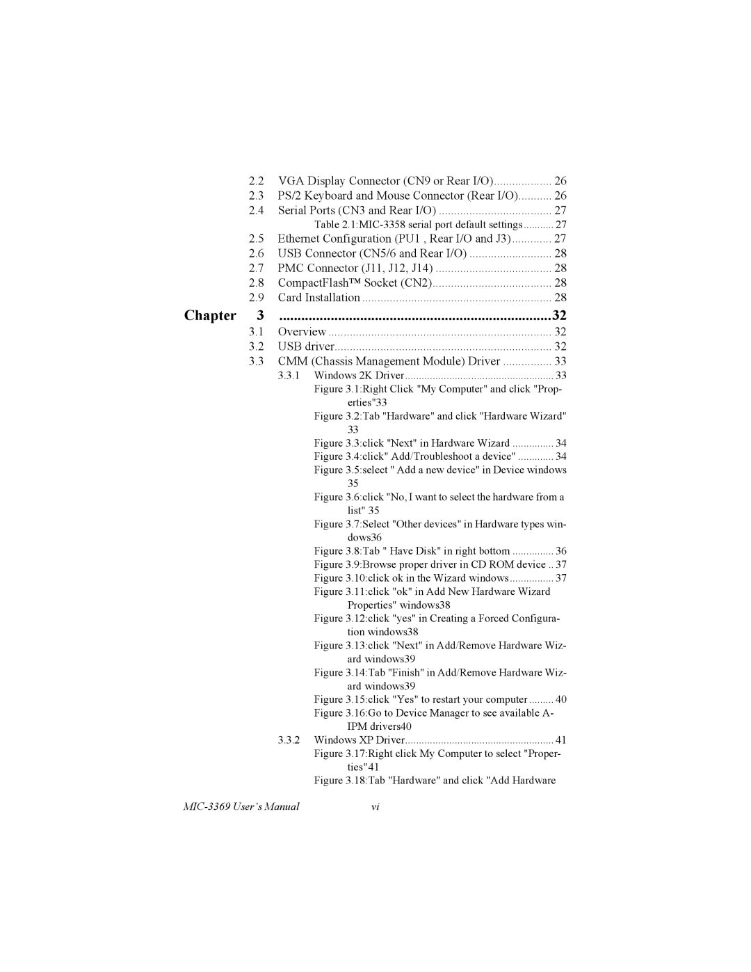 Intel MIC-3358 user manual Chapter 