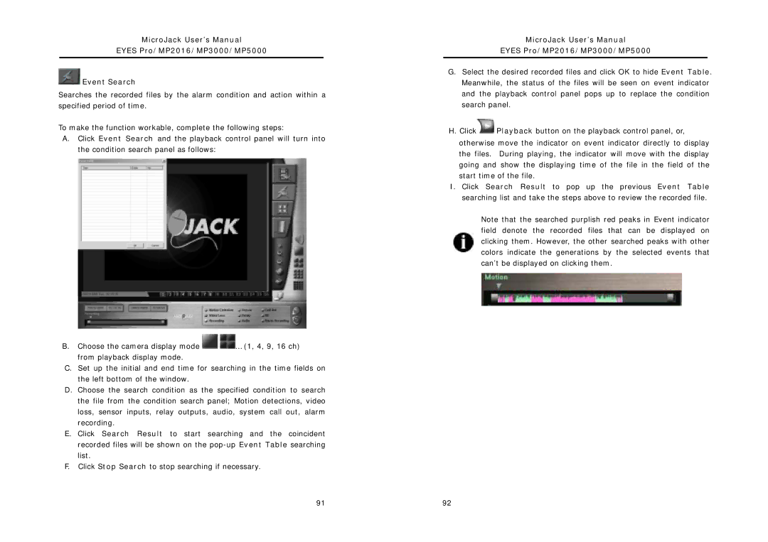 Intel user manual MicroJack User’s Manual Eyes Pro/MP2016/MP3000/MP5000 