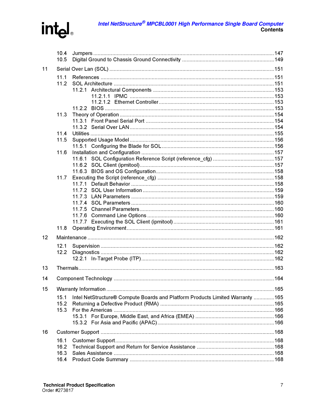 Intel MPCBL0001 manual 10.4 