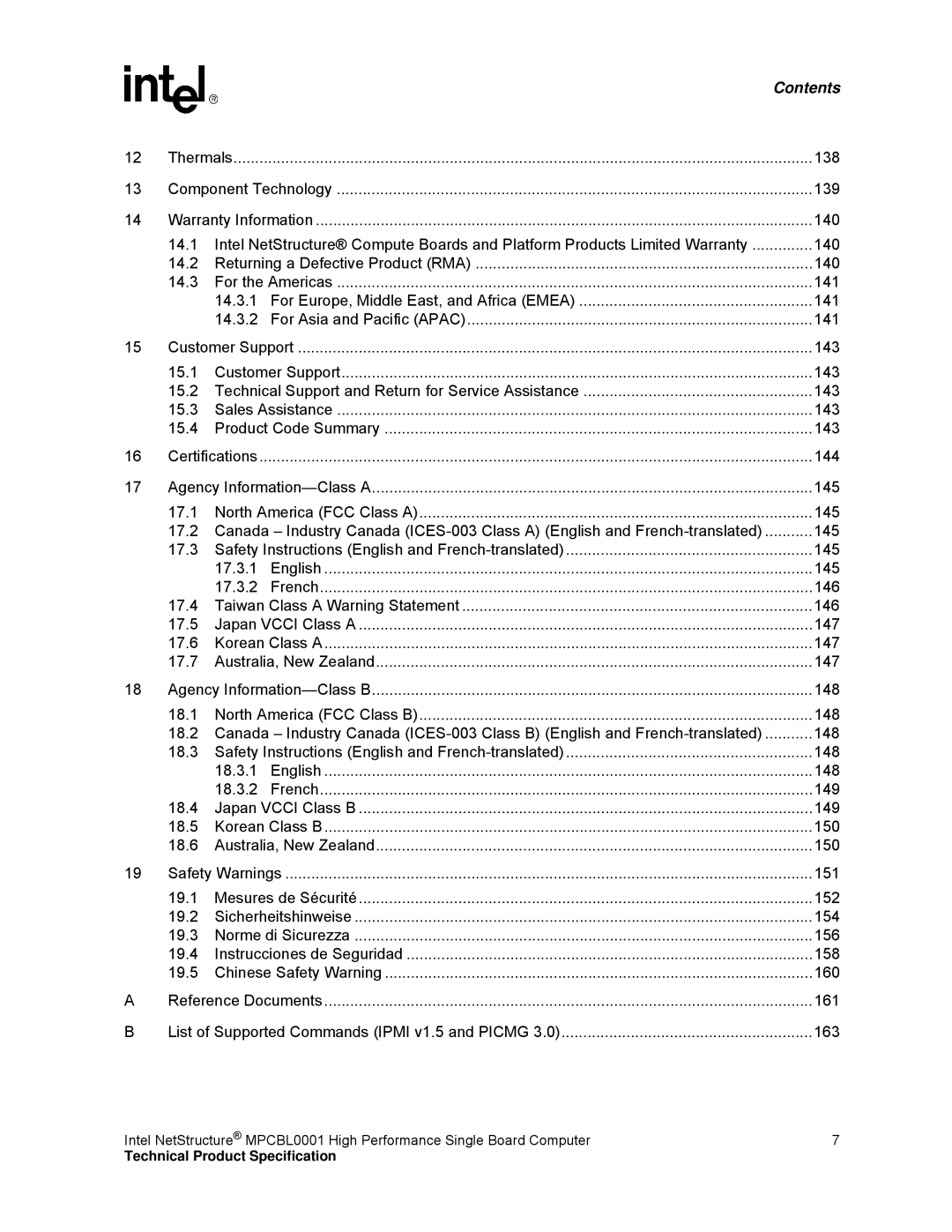 Intel MPCBL0001 manual 138 