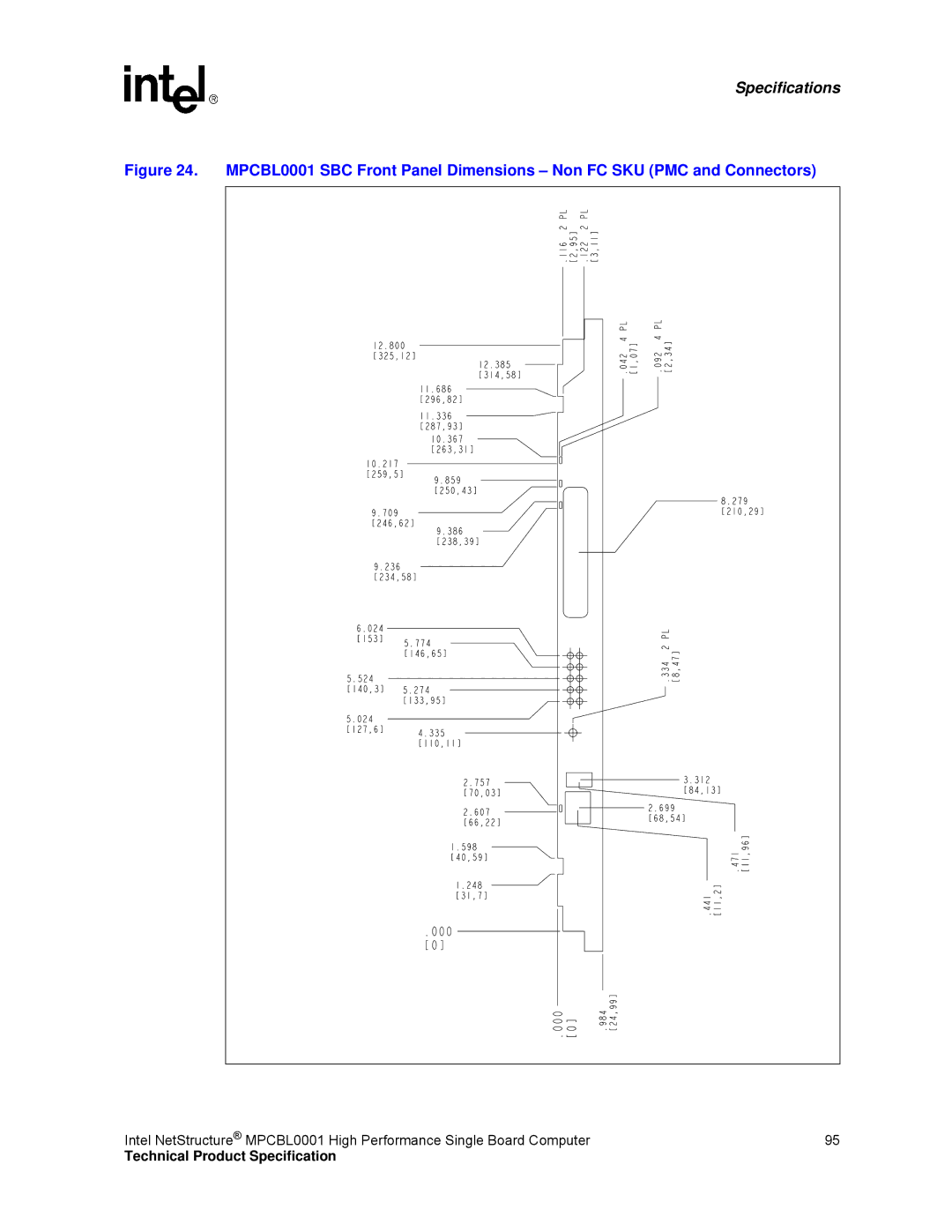 Intel MPCBL0001 manual Specifications 