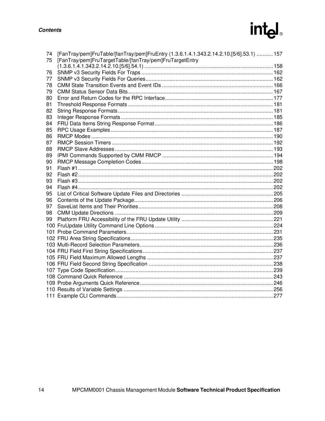 Intel MPCMM0001 manual 177 