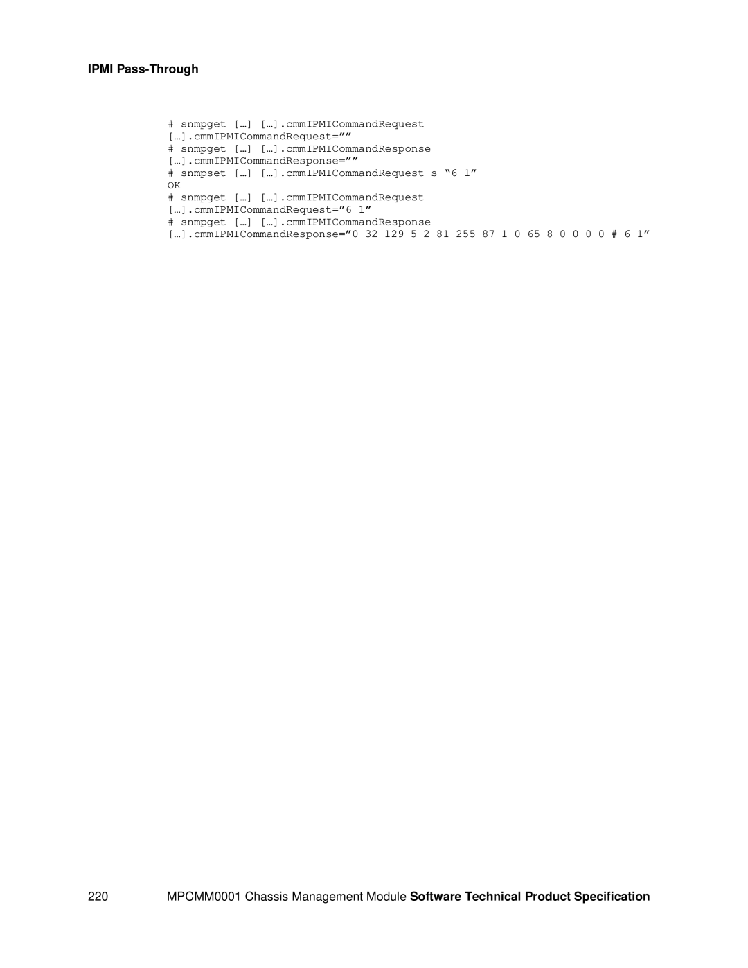 Intel MPCMM0001 manual Ipmi Pass-Through 