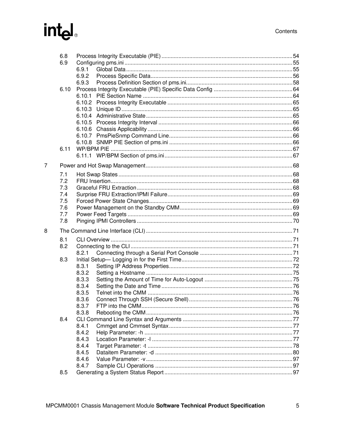 Intel MPCMM0001 manual 10.1 