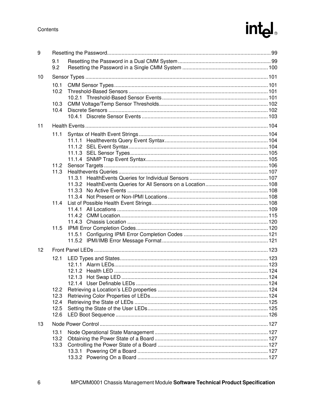 Intel MPCMM0001 manual 100 