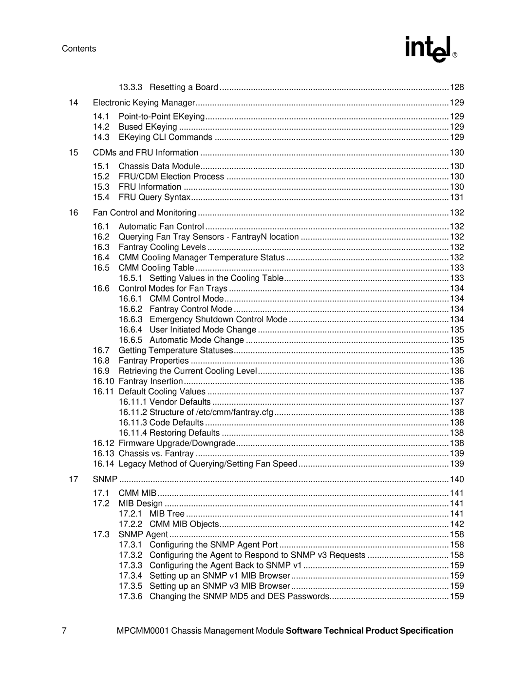 Intel MPCMM0001 manual Snmp 