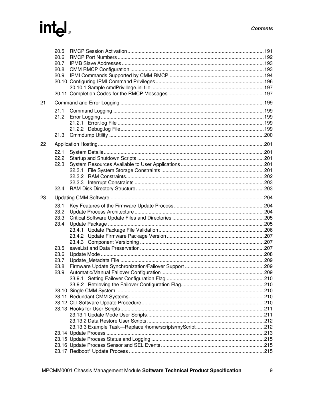 Intel MPCMM0001 manual 20.5 