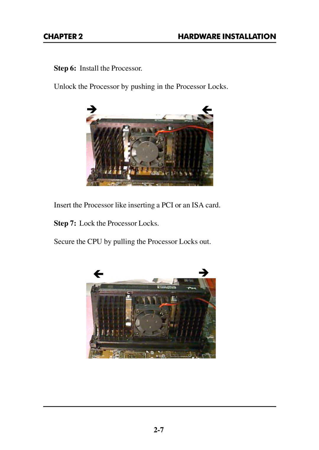 Intel MS-6112 manual Chapter Hardware Installation 