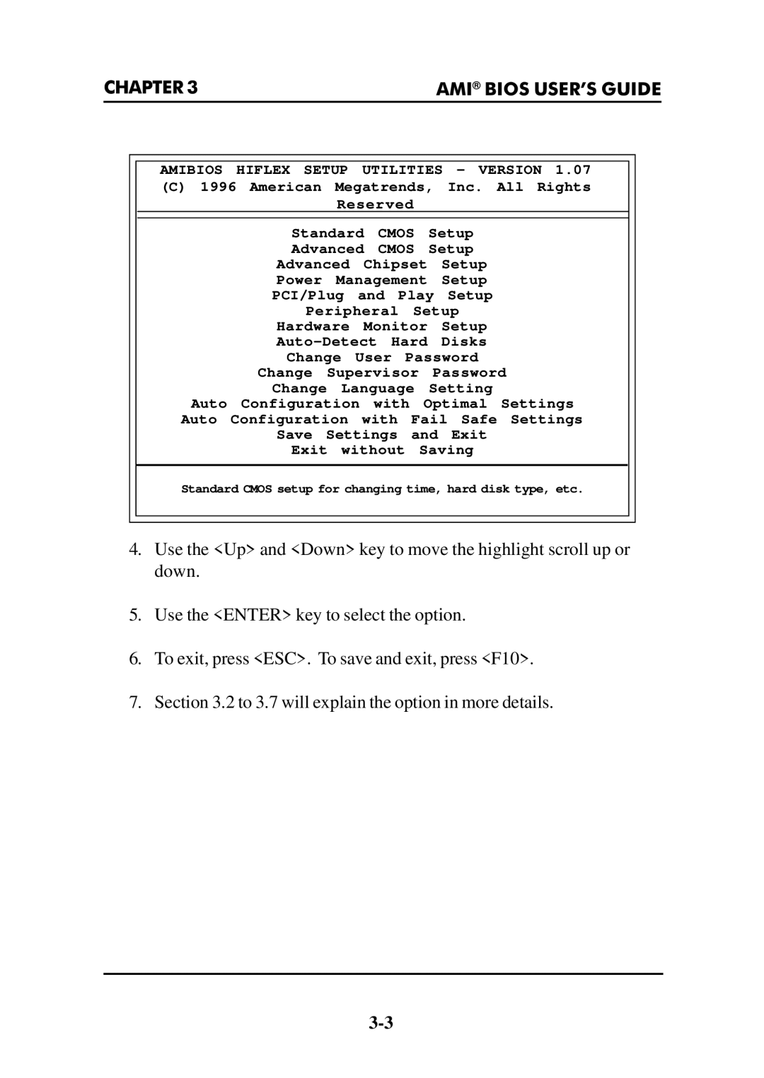 Intel MS-6112 manual Amibios Hiflex Setup Utilities Version 