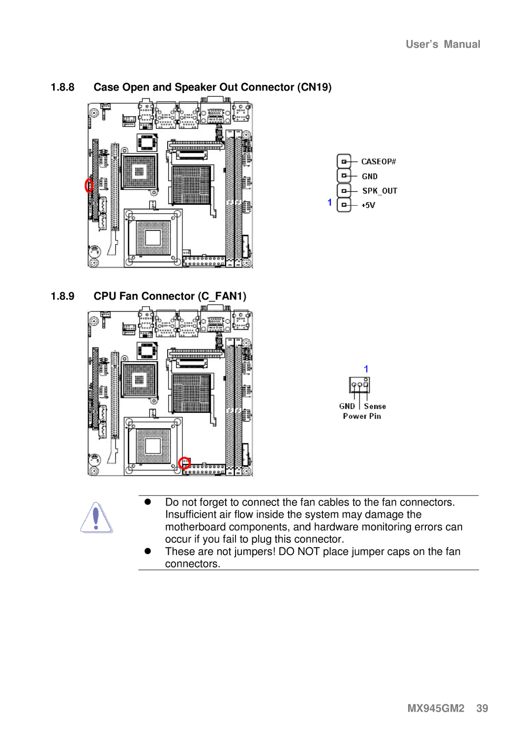 Intel MX945GM2 manual User’s Manual 