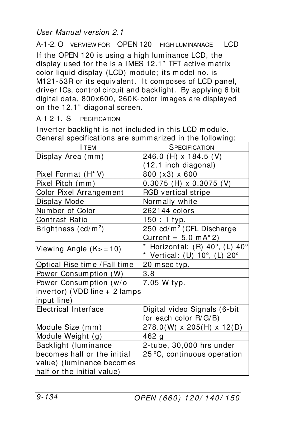 Intel OPEN (660) 120/140/150 II user manual 134 