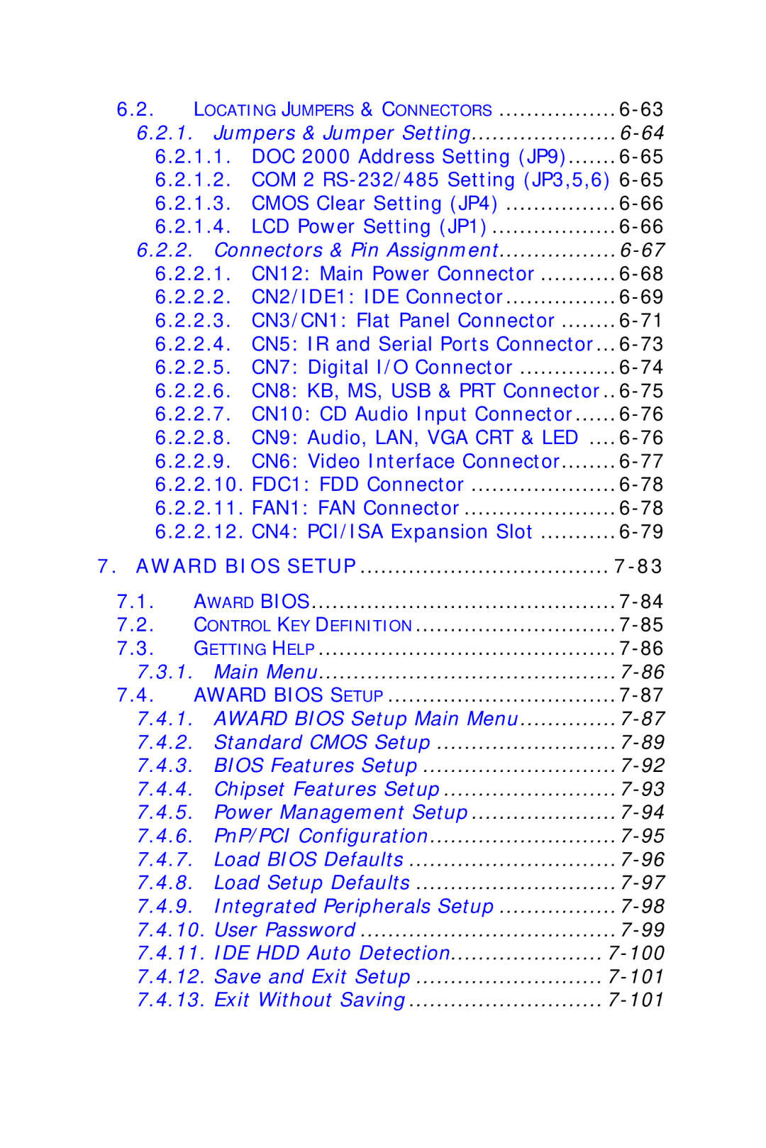 Intel OPEN (660) 120/140/150 II user manual Award Bios Setup 