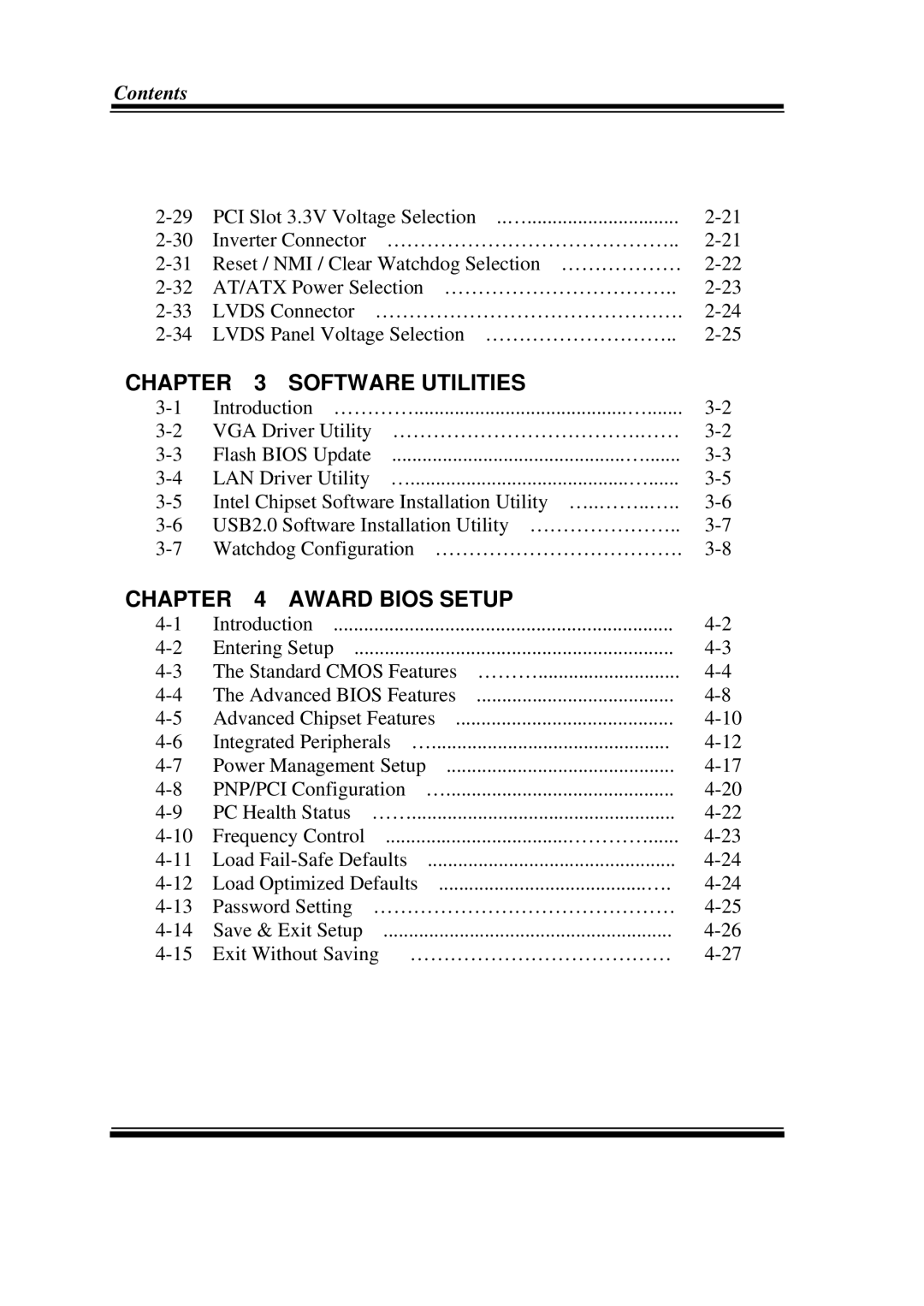Intel Celeron M Half Size CPU Card With VGA/LAN, PCI-471LF M2 user manual Software Utilities 