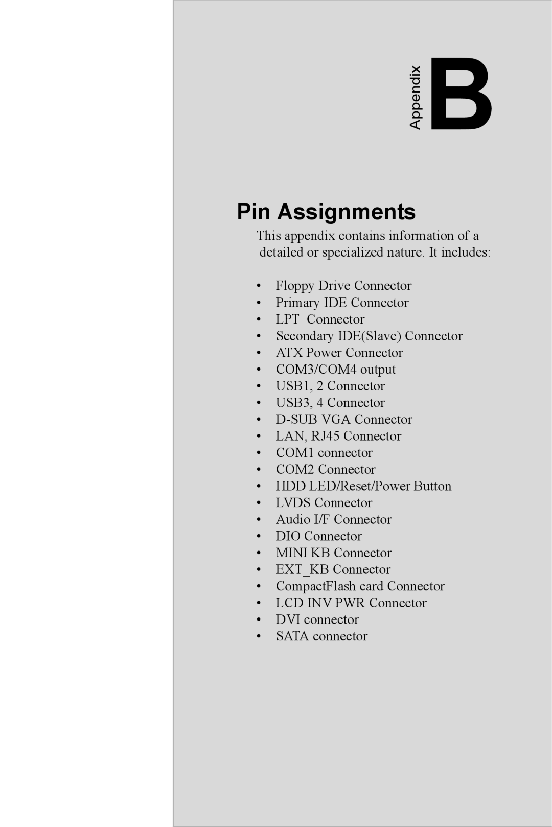 Intel PCI-6886 user manual Pin Assignments 