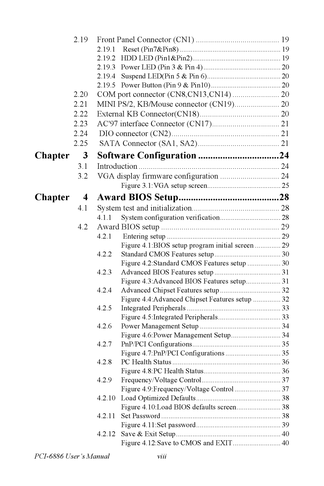 Intel PCI-6886 user manual Chapter Software Configuration 