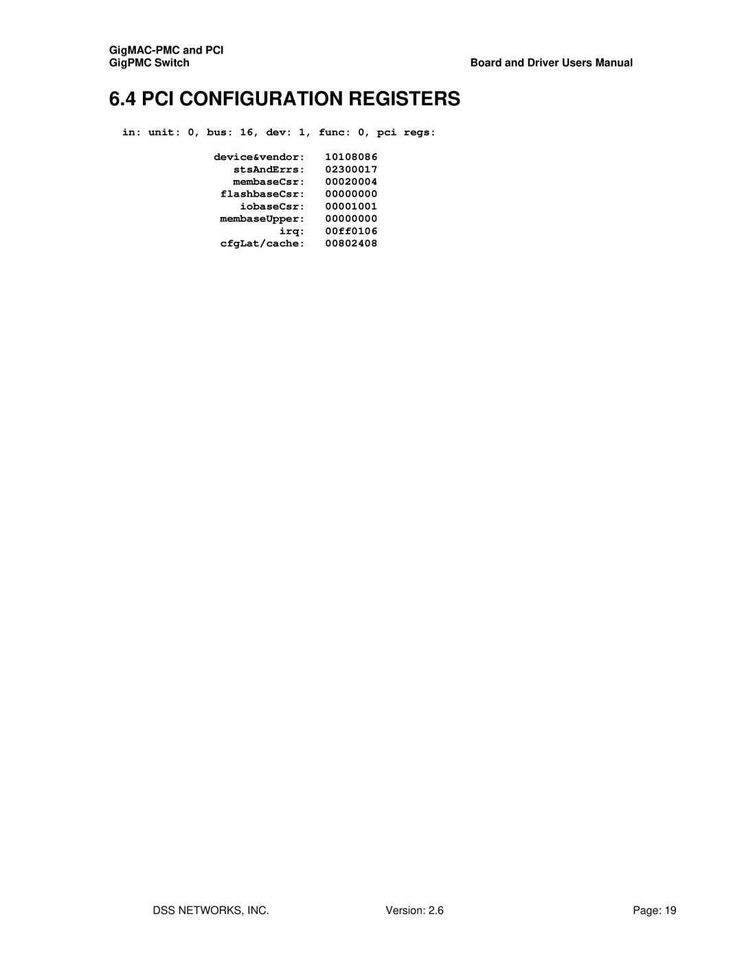 Intel PCI-X user manual PCI Configuration Registers 