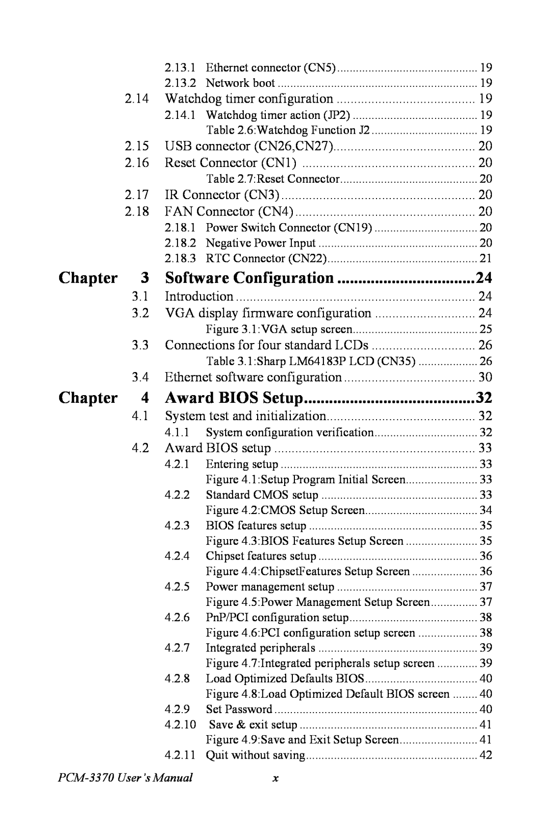 Intel PCM-3370 user manual Software Configuration, Award BIOS Setup, Chapter, 2.13.1 