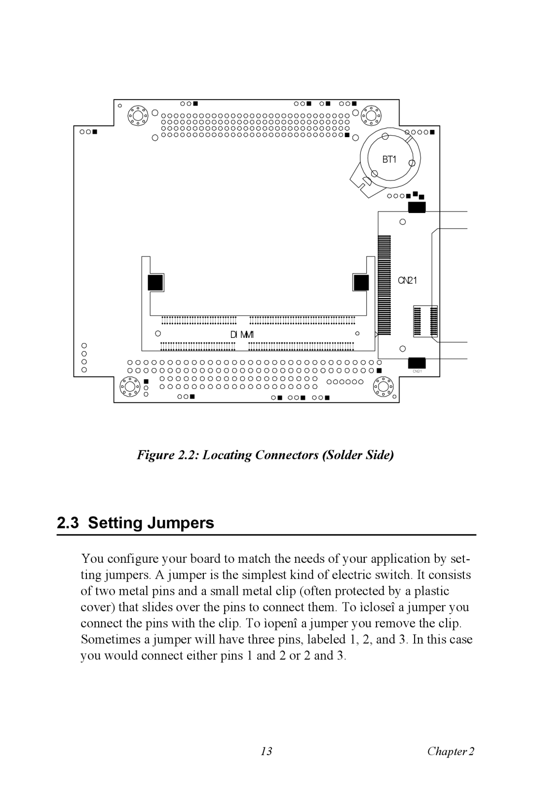 Intel PCM-3370 user manual Setting Jumpers, Locating Connectors Solder Side 