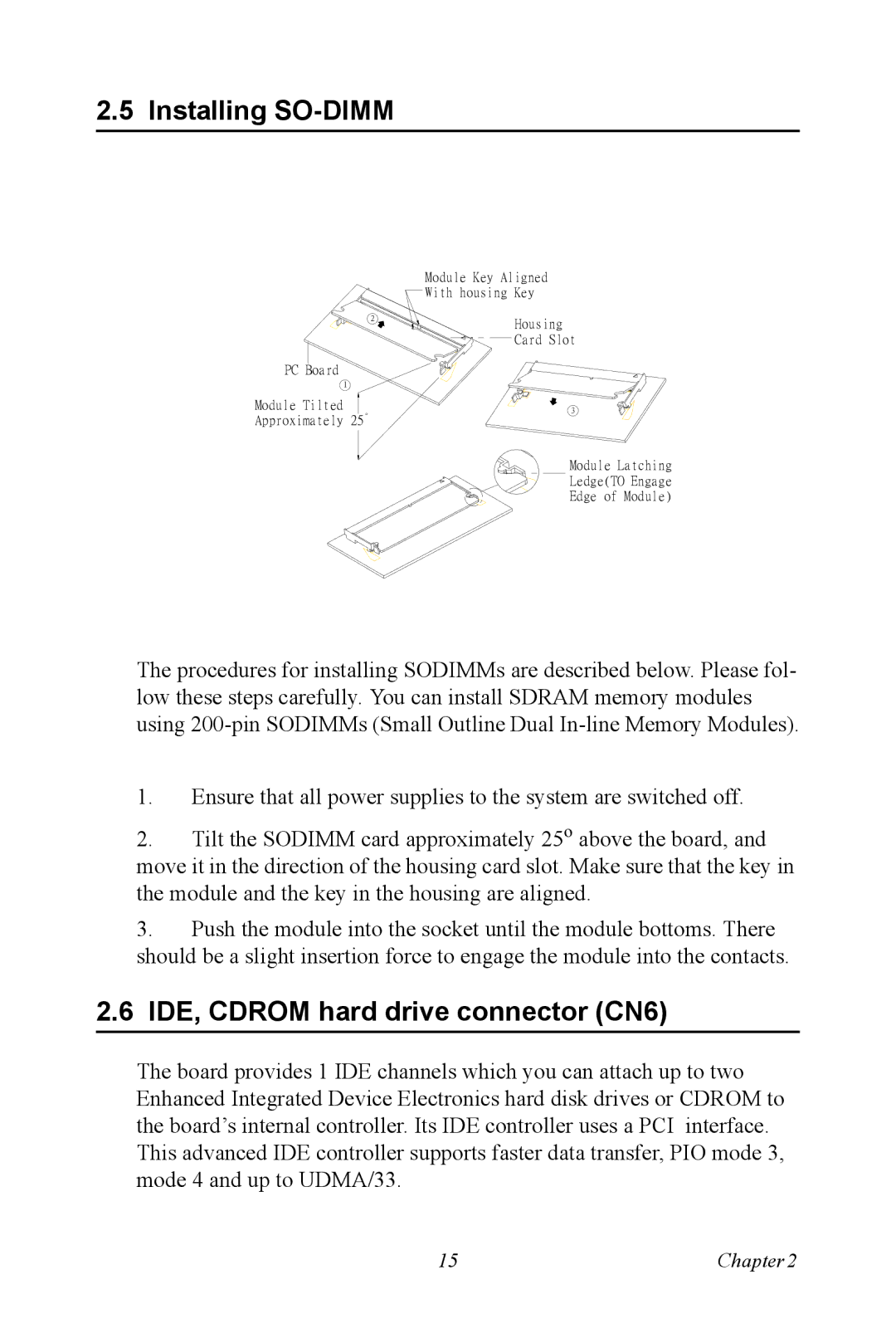 Intel PCM-9387 user manual Installing SO-DIMM, IDE, Cdrom hard drive connector CN6 